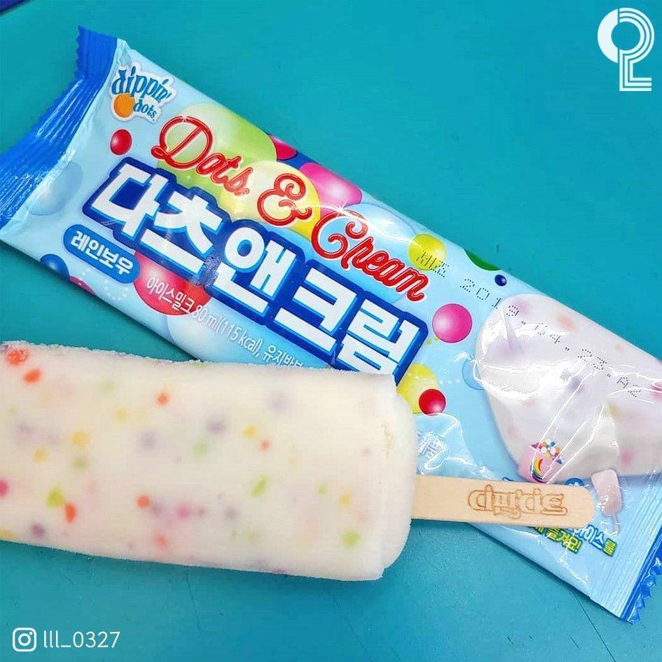 韓國脆糖冰棒切片彩色糖果，炫麗糖球的色彩組合引人注目，適合夏季甜品嘗試。